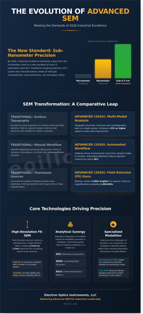Advanced SEM Techniques: A Comprehensive Guide to High-Resolution Analytical Microscopy in 2026