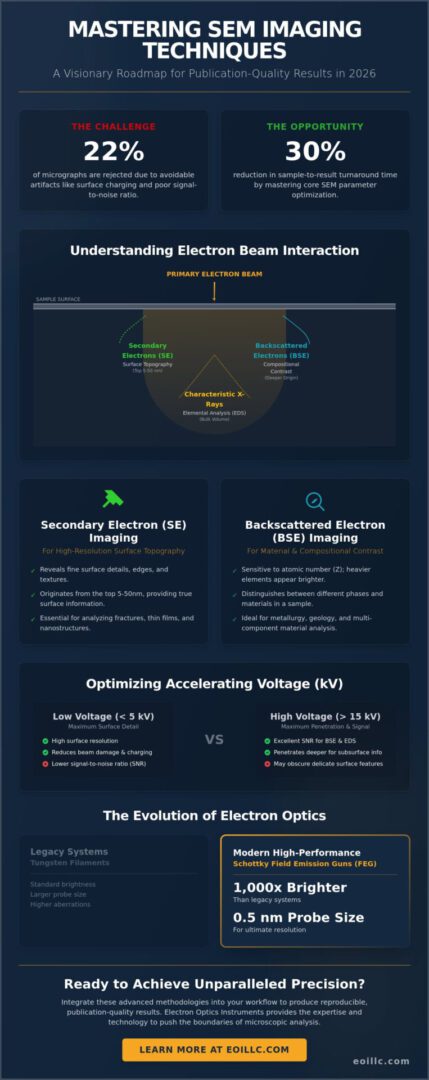 SEM Imaging Techniques: A Comprehensive Checklist for Precision Microscopy in 2026