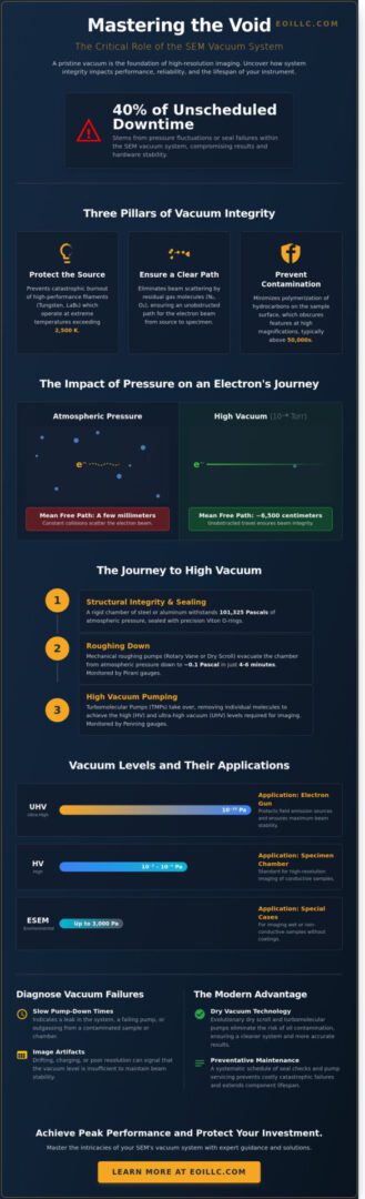 The SEM Vacuum System: A Comprehensive Guide to Theory, Components, and Maintenance