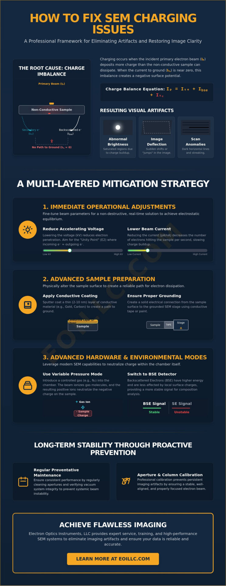 How to Fix SEM Charging Issues: A Professional Guide to Mitigating Image Artifacts in 2026