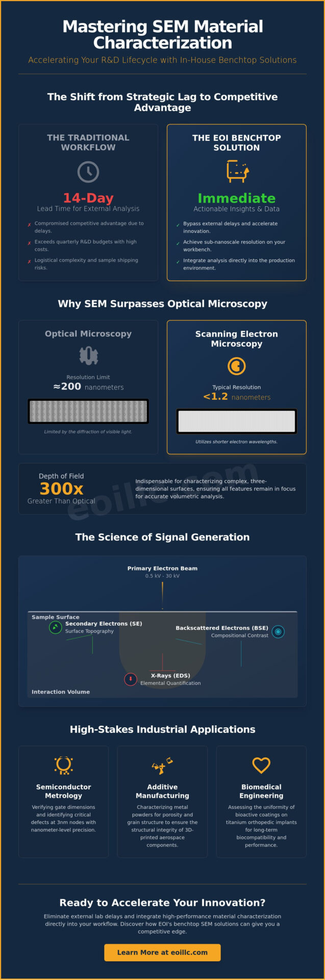 SEM Material Characterization: A Strategic Guide to Analytical Microscopy in 2026