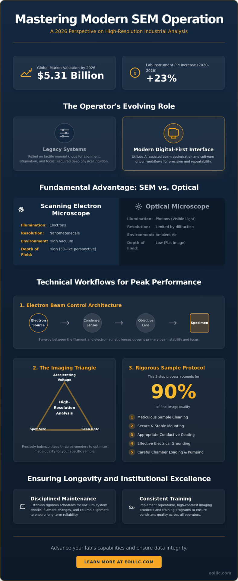 SEM Operation: The Professional Guide to Scanning Electron Microscopy in 2026
