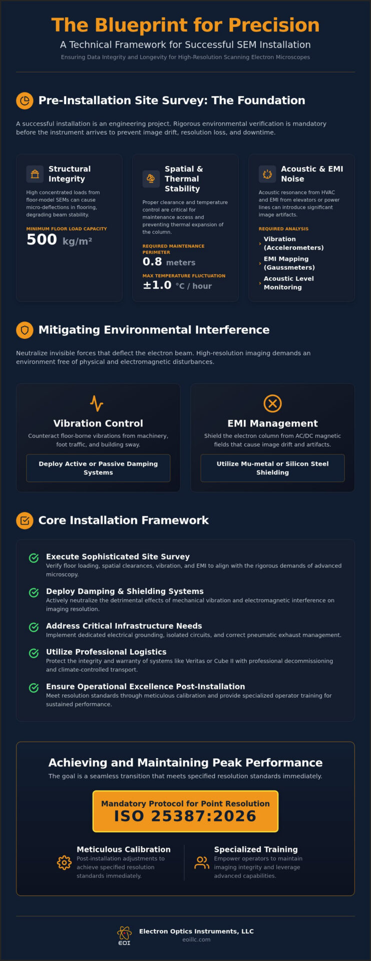 SEM Installation and Relocation: A Professional Checklist for Scanning Electron Microscopy in 2026