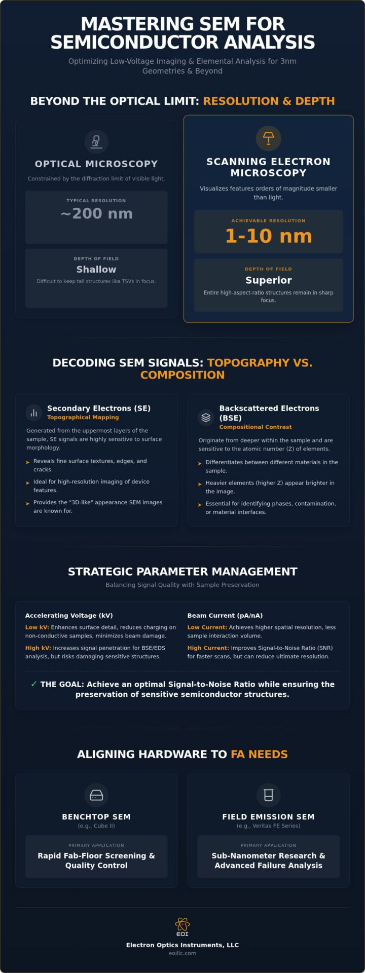 Strategic SEM for Semiconductor Analysis: Advanced Failure Analysis in 2026