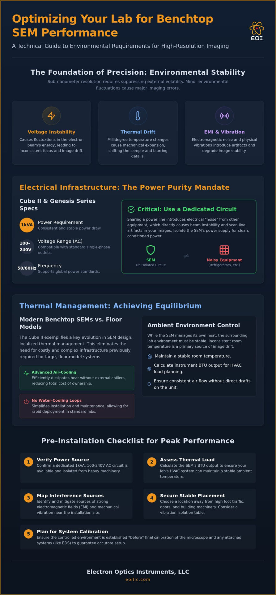 Power & Cooling for Benchtop SEM: 2026 Integration Guide