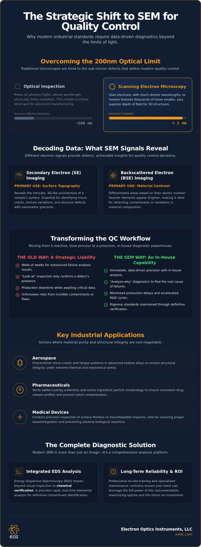 SEM for Quality Control: Definitive Industrial Guide 2026