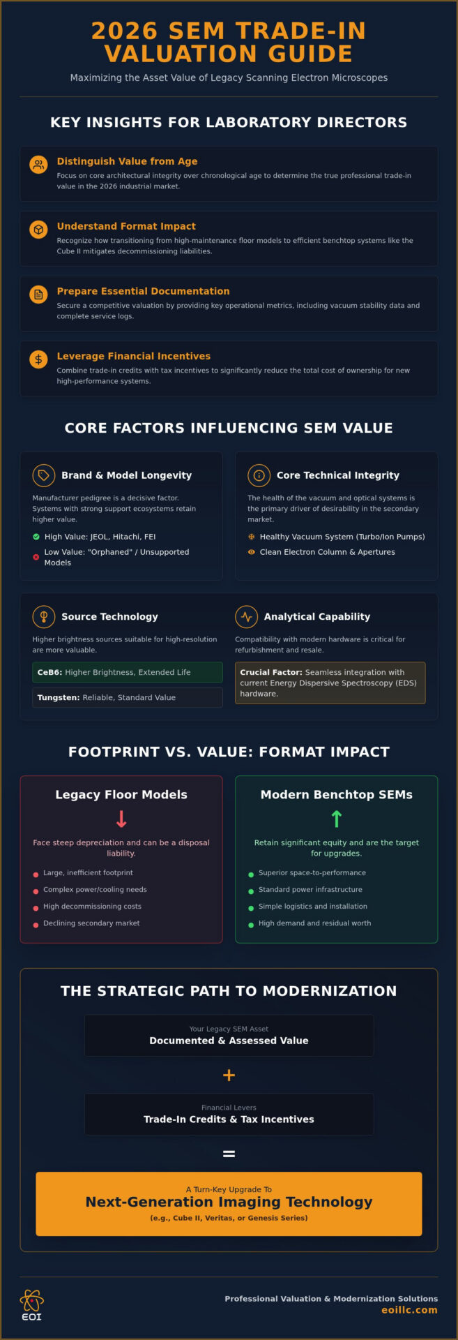 Trade-In Value of an Old SEM: A 2026 Professional Valuation and Upgrade Guide