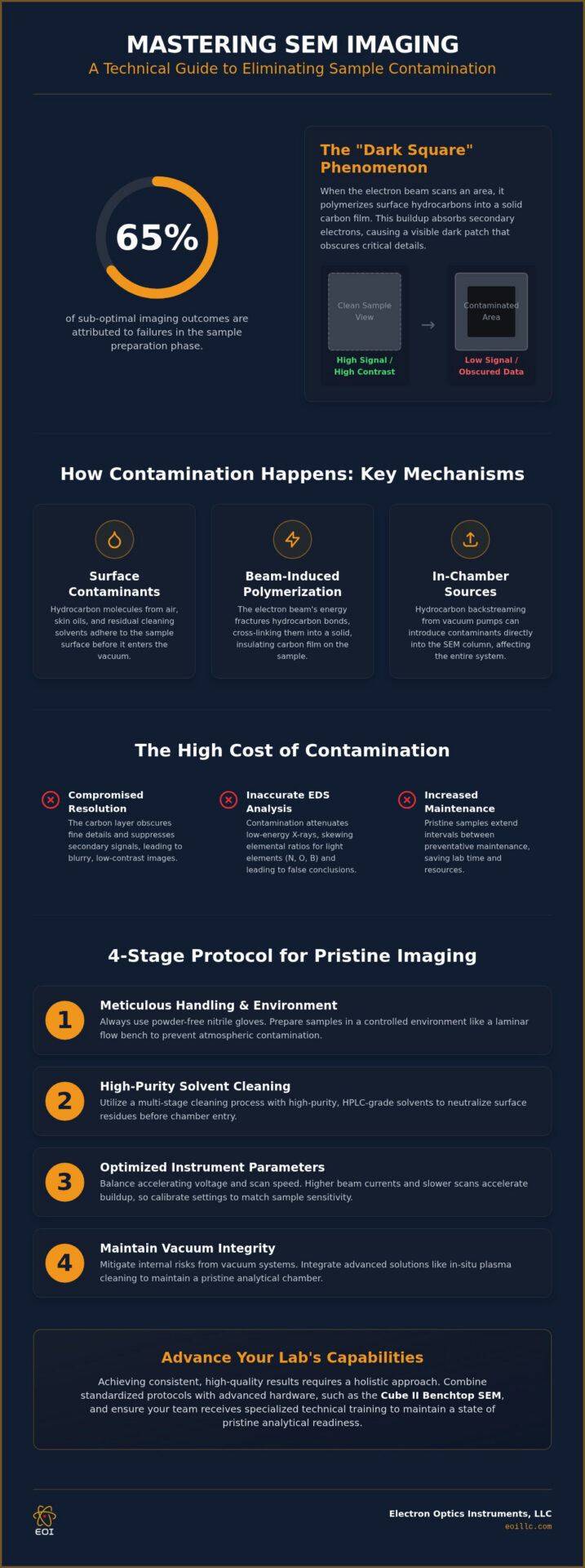 Avoiding Sample Contamination in SEM: Professional Protocols for Pristine Imaging