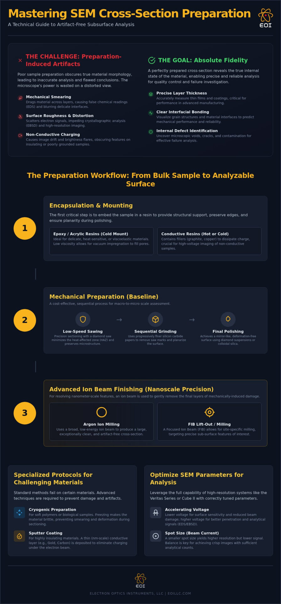 Technical Guide to SEM Cross-Section Preparation